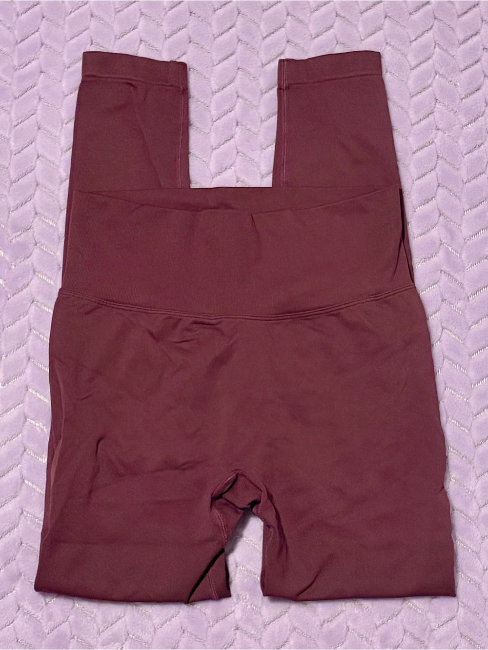 SS Sculpt High-Waist Workout Leggings in Burgundy